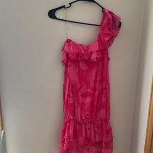 Elegant Pink Ruffled Women's Top